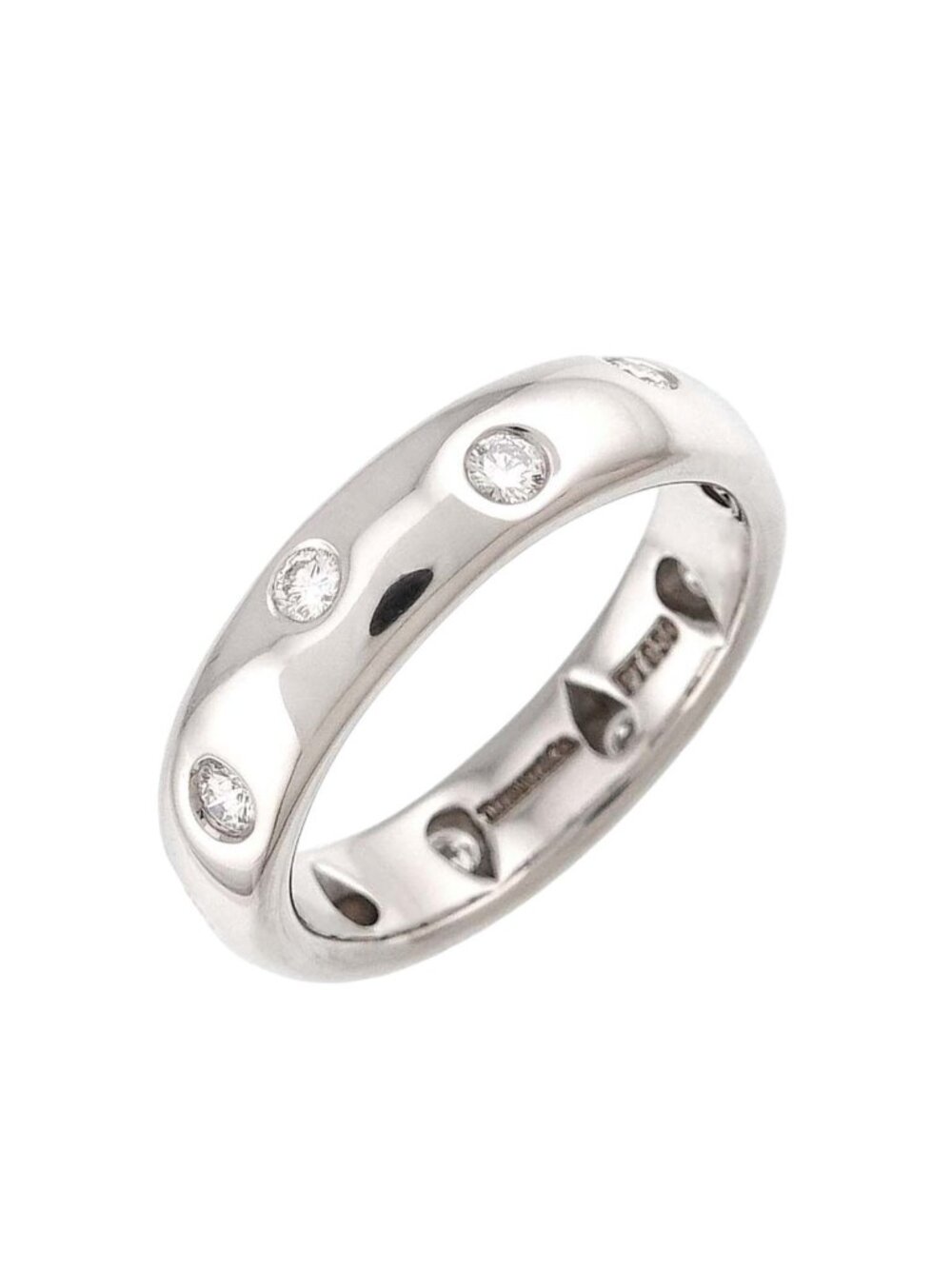 Tiffany & Co Dots Ring Diamond Platinum